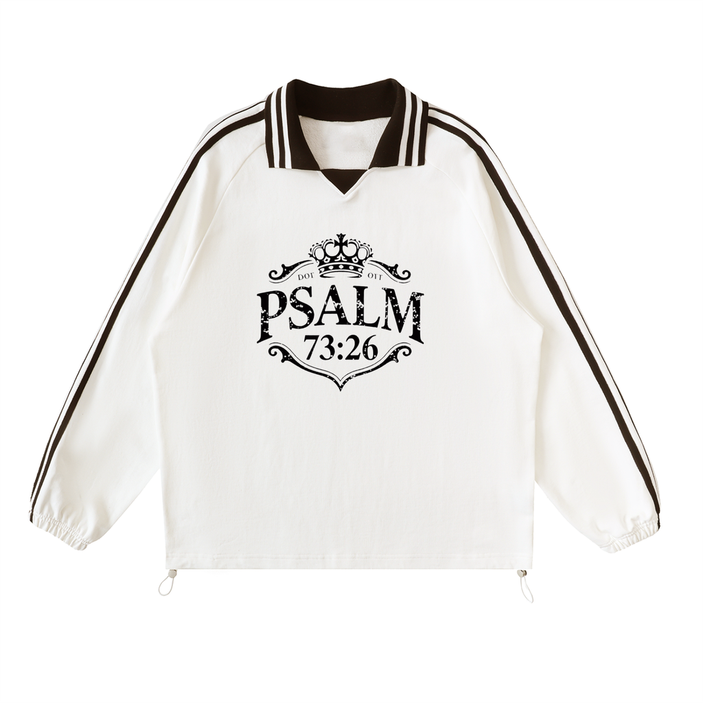 KAVOD Psalm 73:26 Lapel Collar Sweatshirt