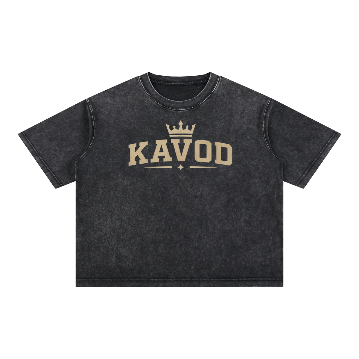 KAVOD Washed Boxy Cotton Tee