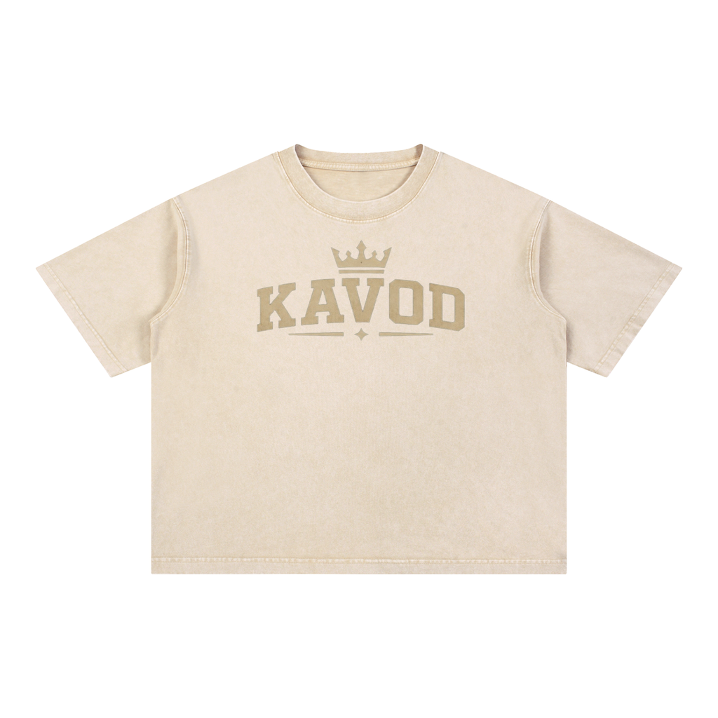 KAVOD Washed Boxy Cotton Tee