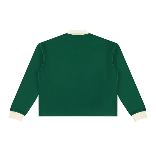 Kavod Live Learn Lead long sleeve collared sweatshirt